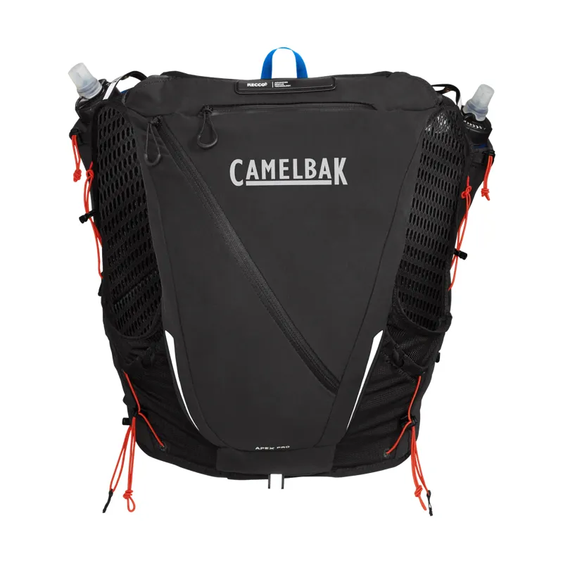 Camelbak Apex Pro Run Vest 12L with 2 17oz Quick Stow Flasks in Black-3
