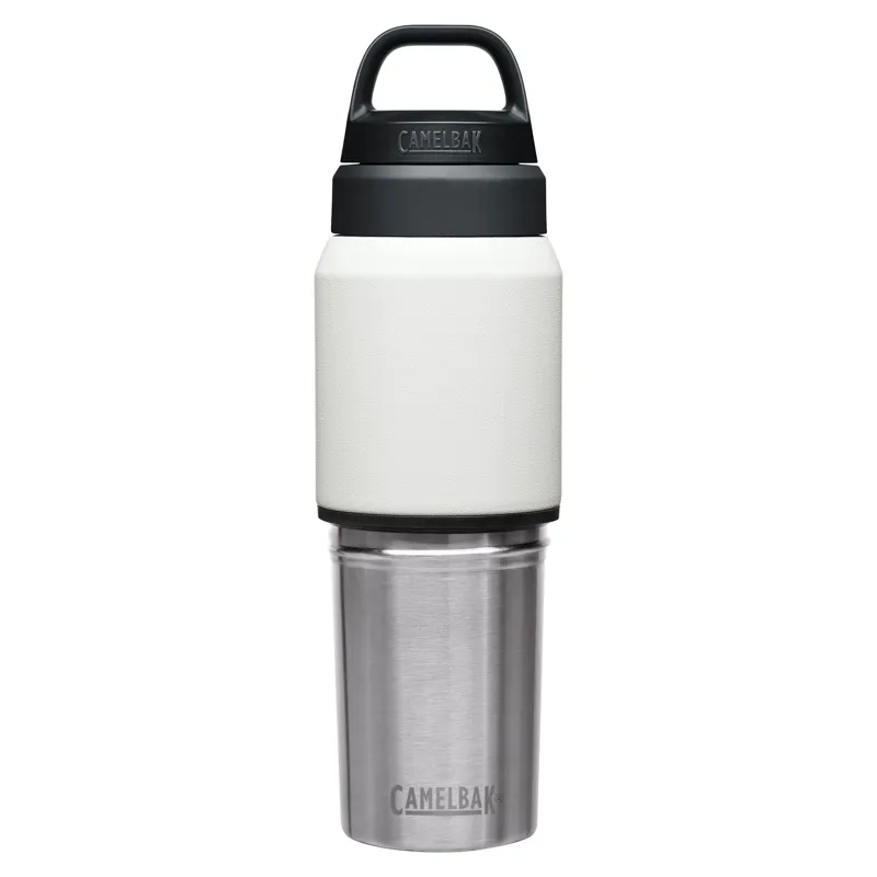 CamelBak MultiBev SST Vacuum Stainless 500ml Bottle with 350ml Cup in White-3