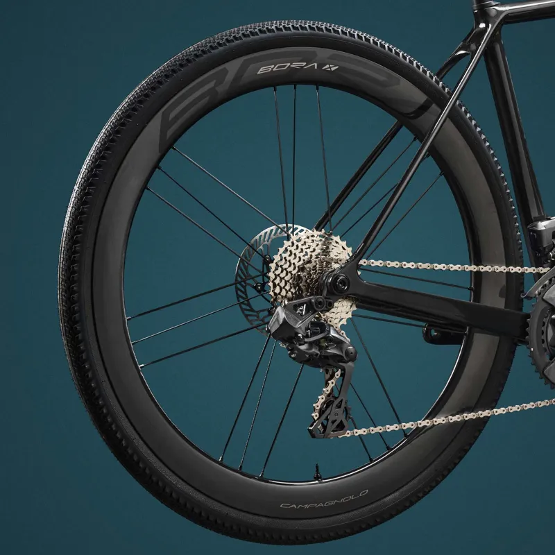 Campagnolo Bora X 50 DB 2-Way Disc Wheels C27 700C Shimano Shimano Microspline MS12 Gravel Wheelset-9