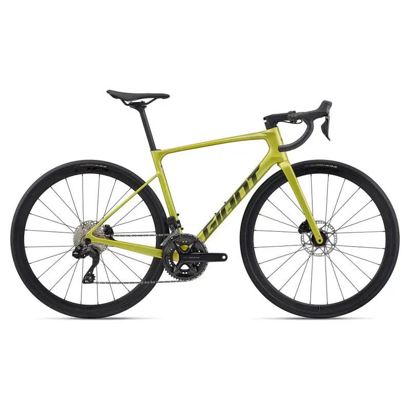 Balfes Bikes Giant Defy Advanced 1 Road Bike 2026 in Cyber Lime | Free postage over £30, £10 off first order, price match & 0% finance.