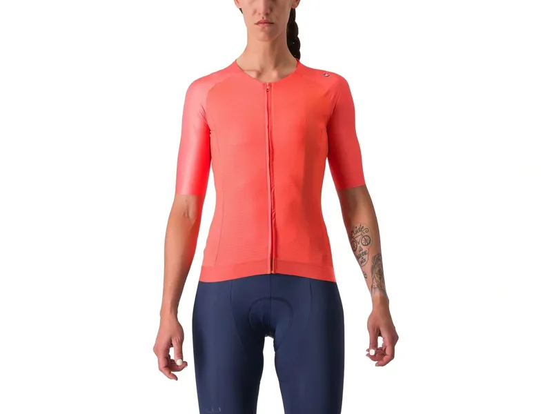Castelli Aero Pro 7.0 Women's Short Sleeve Jersey in Brilliant Pink
