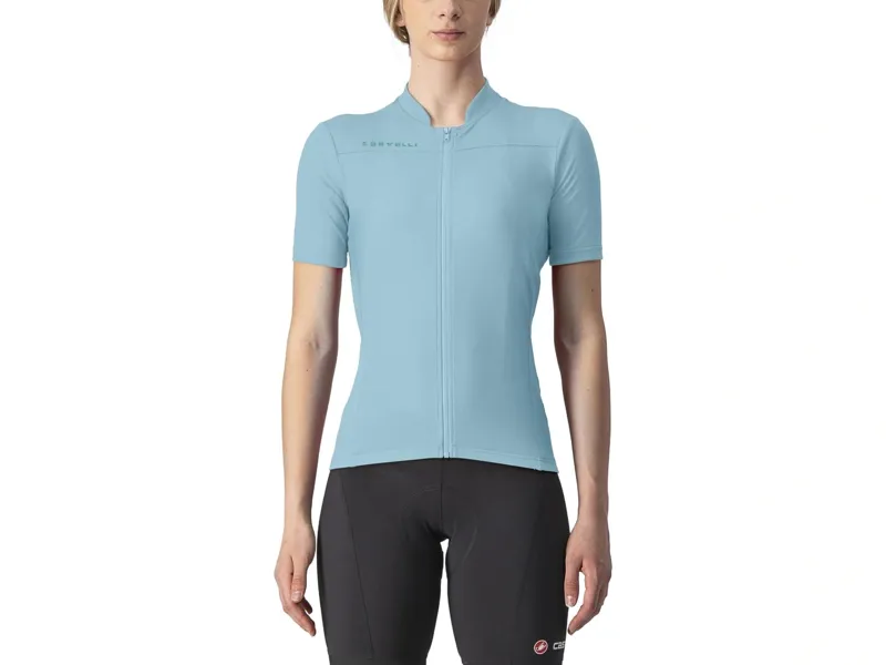 Castelli Anima 3 Women's Road Short Sleeve Jersey in Acqua/Aruba Blue