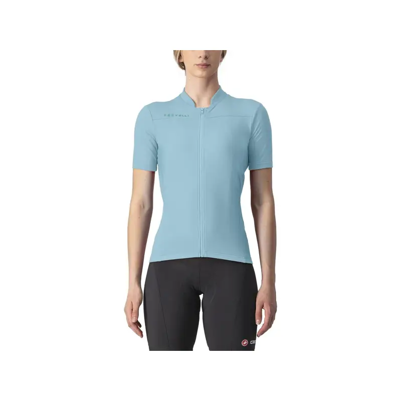 Balfes Bikes Castelli Anima 3 Women's Road Short Sleeve Jersey in Acqua/Aruba Blue | Free postage over £30, £10 off first order, price match & 0% finance.