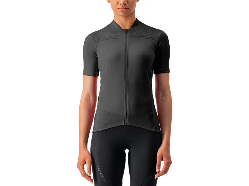 Balfes Bikes Castelli Anima 4 Women's Short Sleeve Jersey in Black | Free postage over £30, £10 off first order, price match & 0% finance.