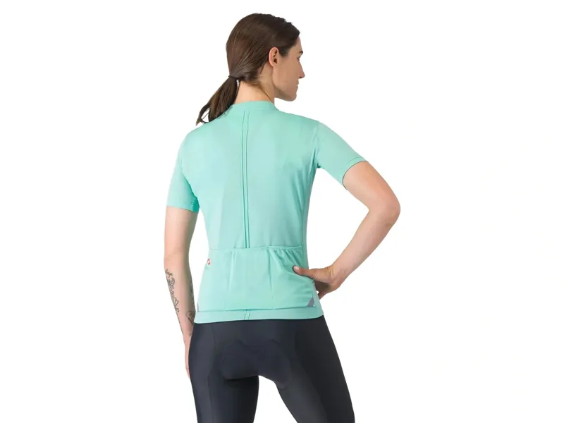 Castelli Anima 4 Women's Short Sleeve Jersey in Pool Blue-1