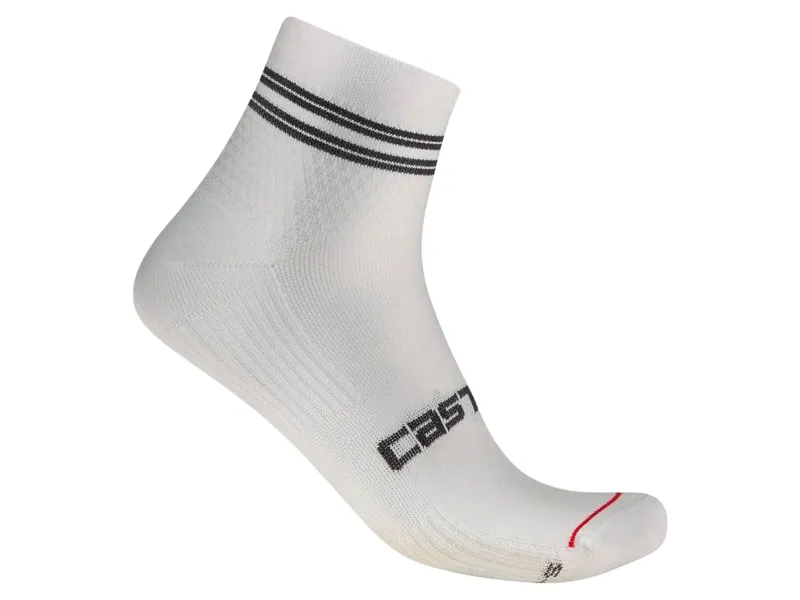 Balfes Bikes Castelli Anima Women's 7 Socks in White | Free postage over £30, £10 off first order, price match & 0% finance.