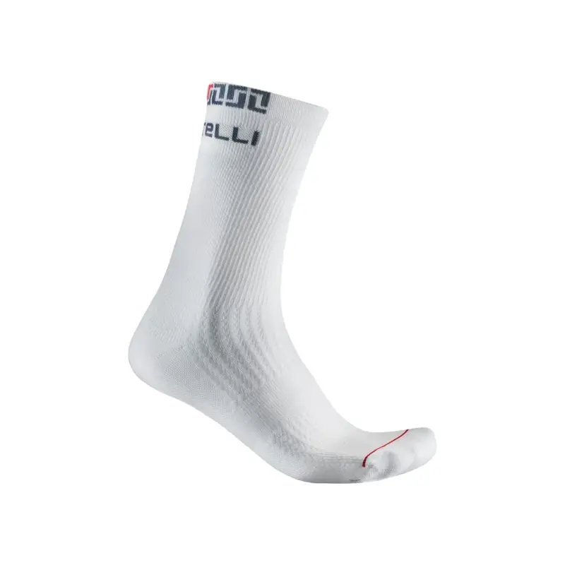 Balfes Bikes Castelli Bandito Merino 18 Socks in White | Free postage over £30, £10 off first order, price match & 0% finance.