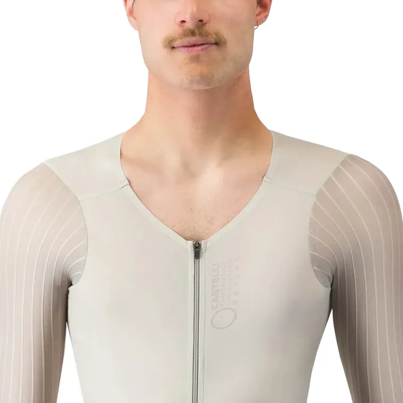 Castelli Body Paint V TT Speedsuit in Silver Moon/Clay/Smoky Grey-3