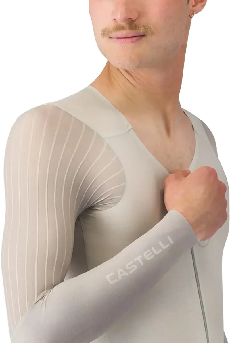 Castelli Body Paint V TT Speedsuit in Silver Moon/Clay/Smoky Grey-4