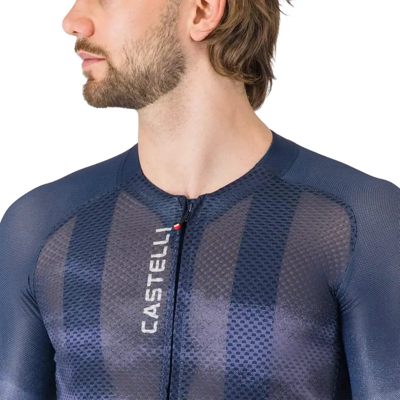 Castelli Climber's A/C Jersey in Belgian Blue/Winter Sky-3