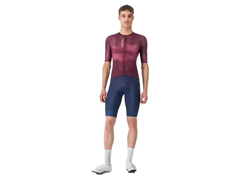 Castelli Climber's A/C Jersey in Deep Bordeaux/White