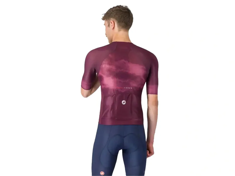 Castelli Climber's A/C Jersey in Deep Bordeaux/White-2