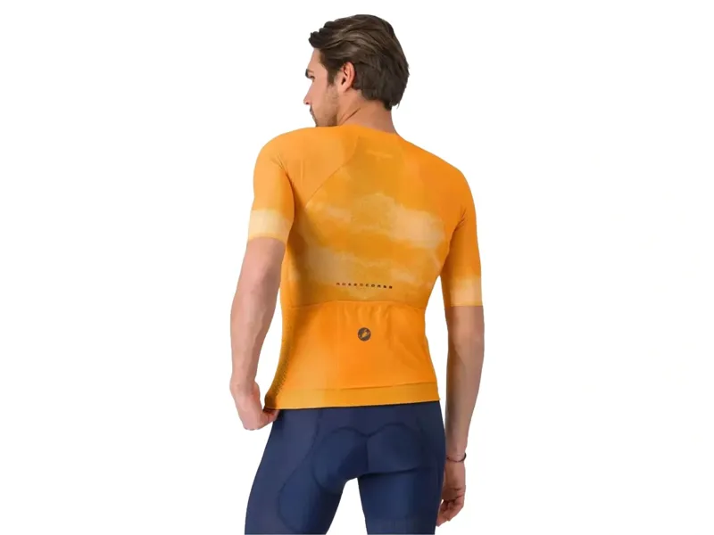 Castelli Climber's A/C Jersey in Vivid Orange/Smoky Grey-2