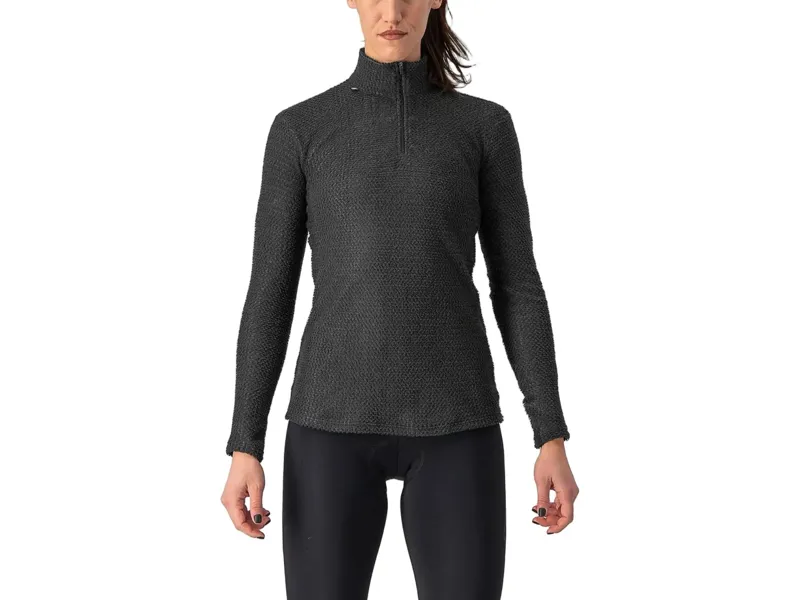 Balfes Bikes Castelli Cold Days Women's Long Sleeve 2nd Layer in Black | Free postage over £30, £10 off first order, price match & 0% finance.