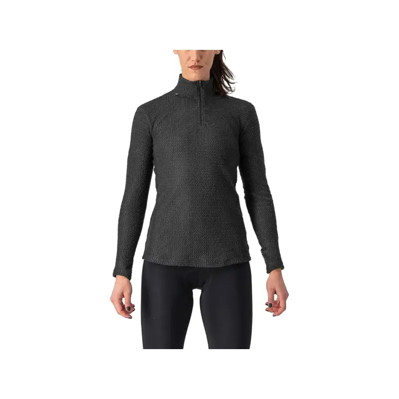 Balfes Bikes Castelli Cold Days Women's Long Sleeve 2nd Layer in Black | Free postage over £30, £10 off first order, price match & 0% finance.