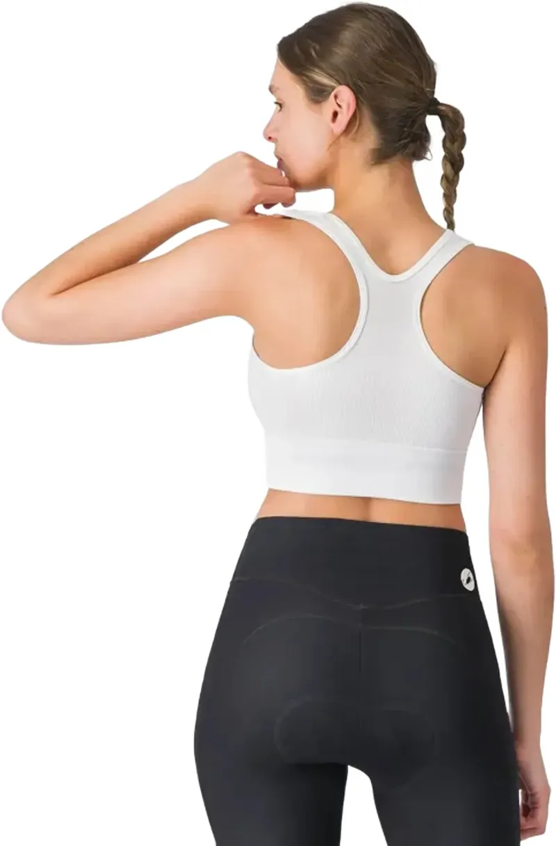 Castelli Comfort Travel Women's Crop Top in White-1