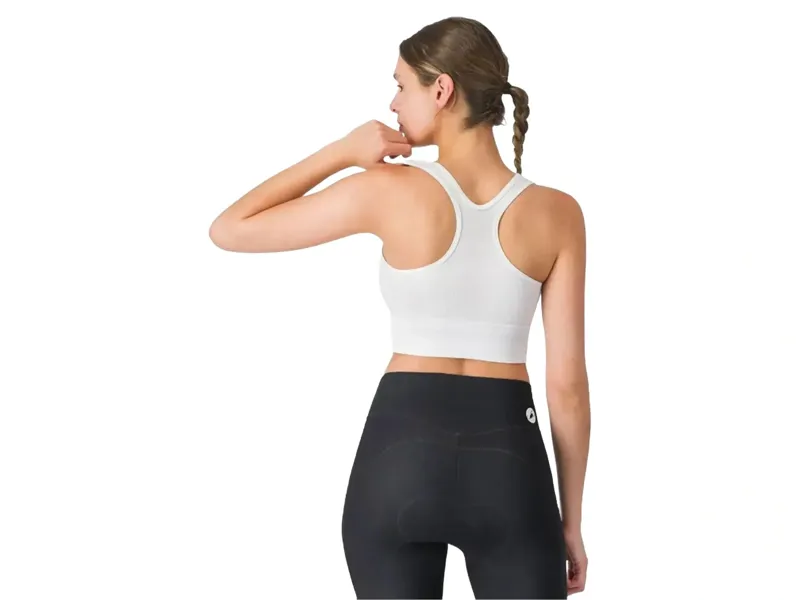 Castelli Comfort Travel Women's Crop Top in White-1
