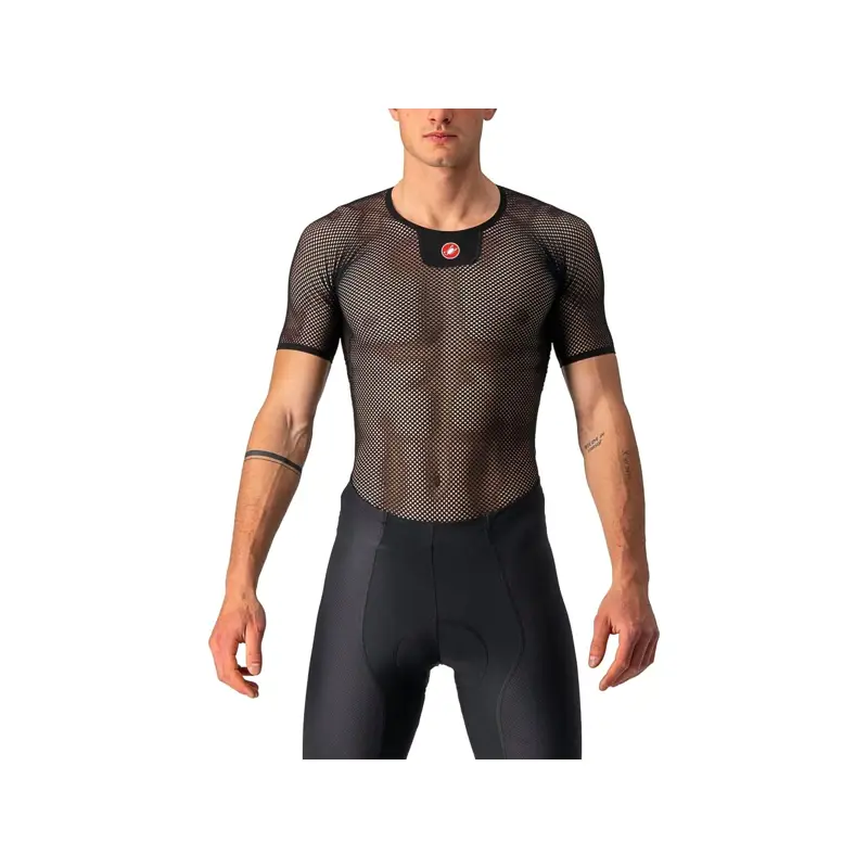 Balfes Bikes Castelli Core Mesh 3 Short Sleeve Base Layer in Black | Free postage over £30, £10 off first order, price match & 0% finance.