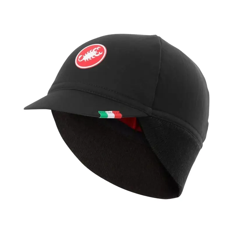 Balfes Bikes Castelli Difesa Thermal Cap in Black/Red | Free postage over £30, £10 off first order, price match & 0% finance.