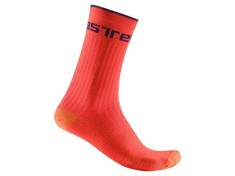 Balfes Bikes Castelli Distanza 20 Socks in Brilliant Orange | Free postage over £30, £10 off first order, price match & 0% finance.