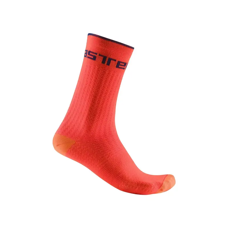 Balfes Bikes Castelli Distanza 20 Socks in Brilliant Orange | Free postage over £30, £10 off first order, price match & 0% finance.