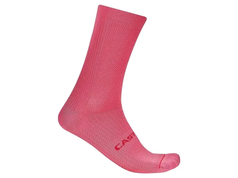 Castelli Espresso 18 Sock in Rosa Giro