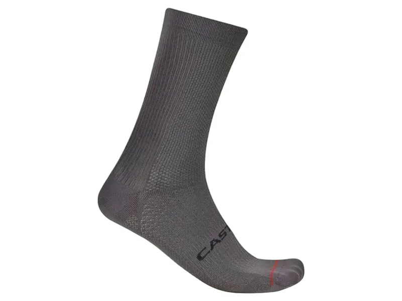 Castelli Espresso 18 Sock in Smoky Grey