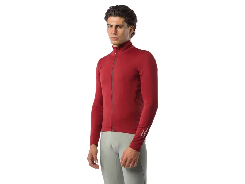 Castelli Espresso 2 Long Sleeve Jacket in Garnet Red