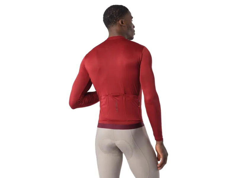 Castelli Espresso 2 Long Sleeve Jersey in Garnet-1