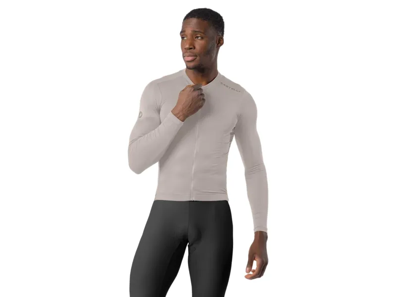 Castelli Espresso 2 Long Sleeve Jersey in Silver Moon