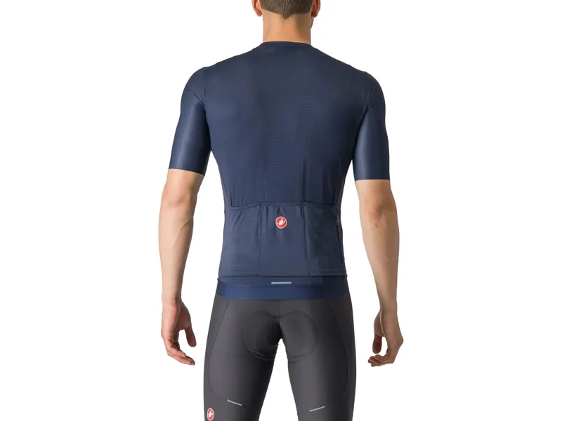 Castelli Espresso Short Sleeve Jersey in Belgian Blue/Silver Moon-1