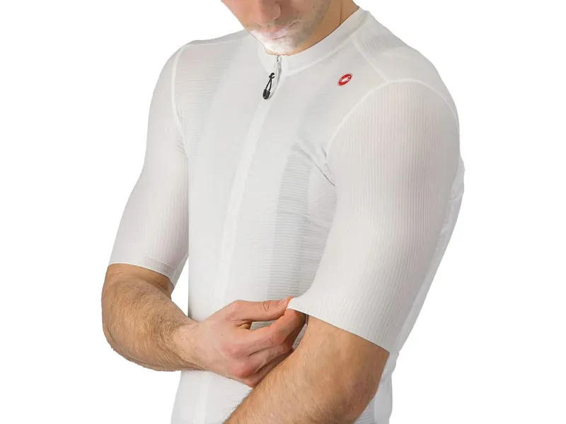 Castelli Espresso Short Sleeve Jersey in Ivory/Dark Grey-2