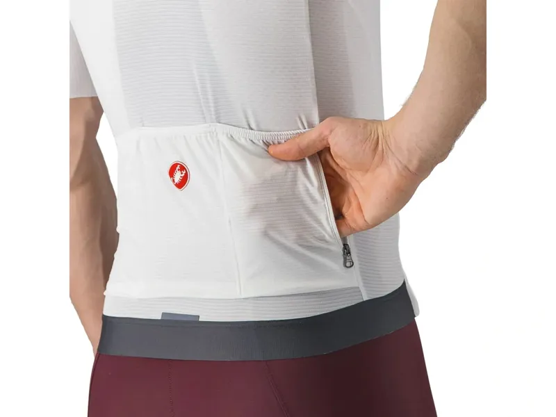 Castelli Espresso Short Sleeve Jersey in Ivory/Dark Grey-3