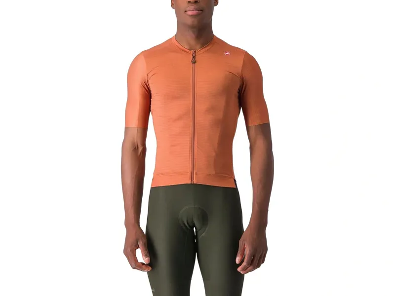 Castelli Espresso Short Sleeve Jersey in Mocha/Grey