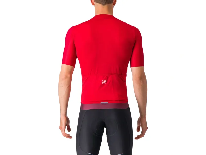 Castelli Espresso Short Sleeve Jersey in Rich Red/Bordeaux-1