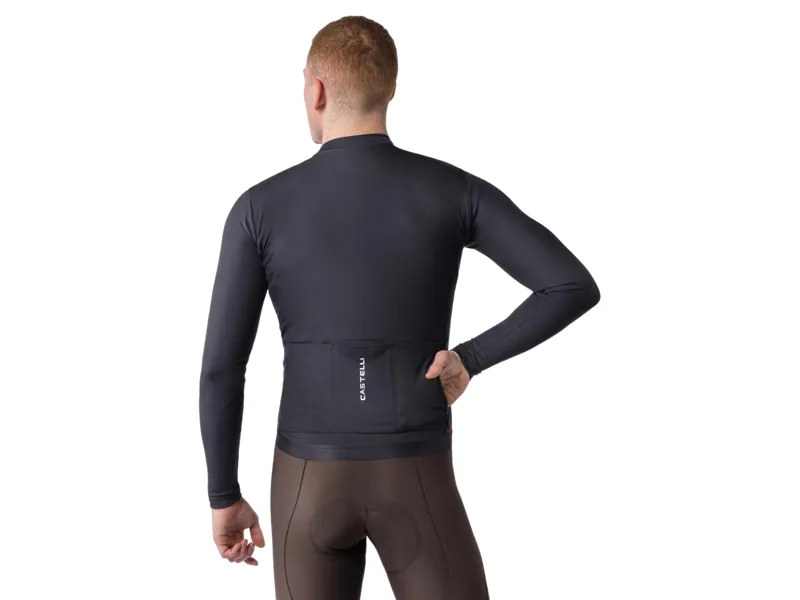 Castelli Espresso Thermal 2 Jersey in Black/White-1