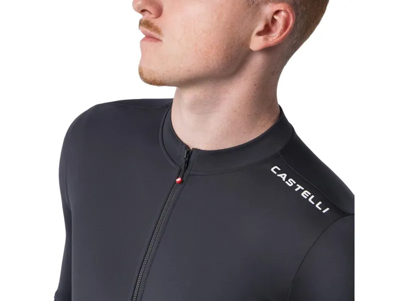 Castelli Espresso Thermal 2 Jersey in Black/White-2