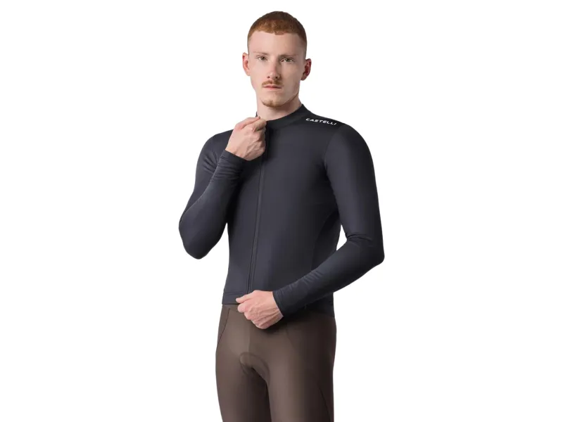 Castelli Espresso Thermal 2 Jersey in Black/White