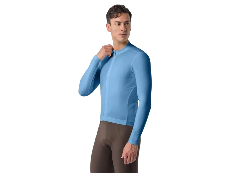 Castelli Espresso Thermal 2 Jersey in Metallic Blue