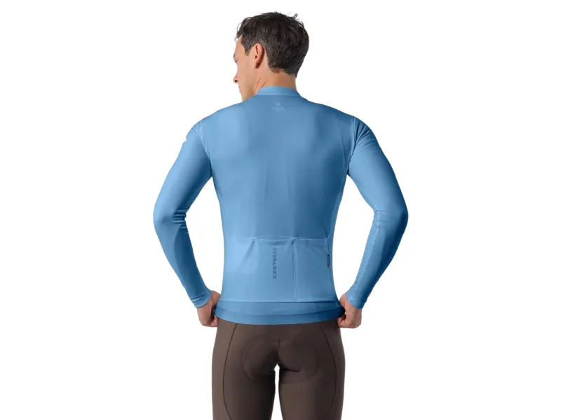 Castelli Espresso Thermal 2 Jersey in Metallic Blue-1