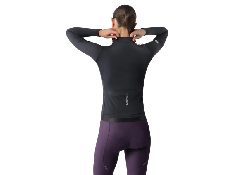 Castelli Espresso Thermal 2 Women's Jersey in Black/White-1
