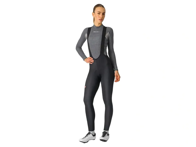 Balfes Bikes Castelli Espresso Women's DT Bib Tights in Black | Free postage over £30, £10 off first order, price match & 0% finance.