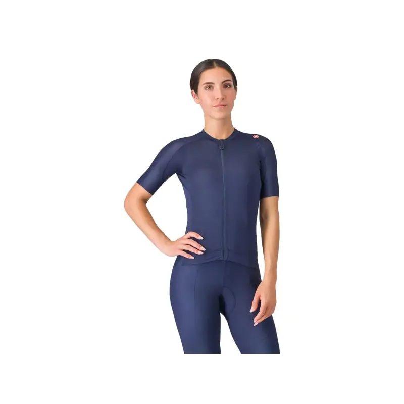 Balfes Bikes Castelli Espresso Women's Short Sleeve Jersey in Belgian Blue | Free postage over £30, £10 off first order, price match & 0% finance.