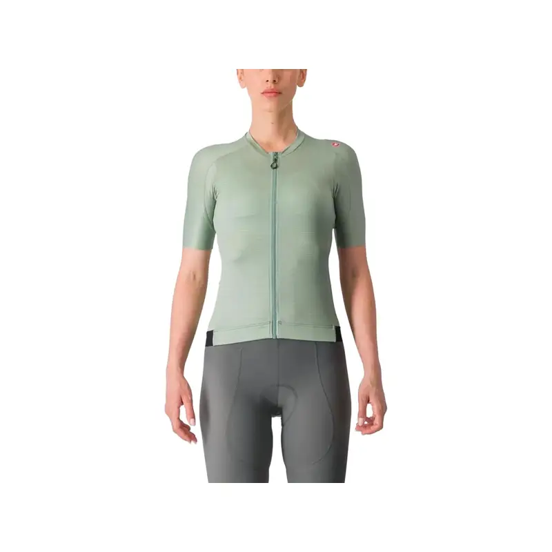 Balfes Bikes Castelli Espresso Women's Short Sleeve Jersey In Defender Green/Green | Free postage over £30, £10 off first order, price match & 0% finance.