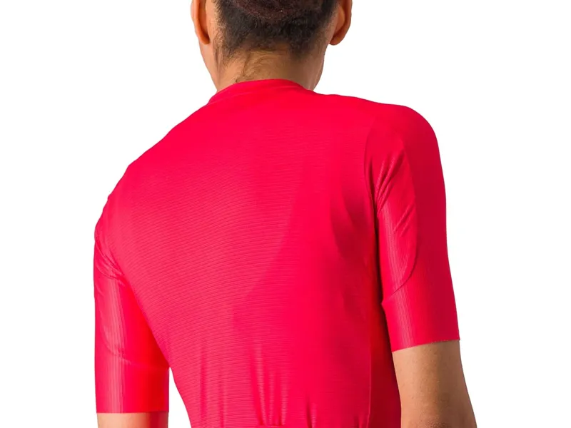 Castelli Espresso Women's Short Sleeve Jersey in Hibiscus/Grey-2