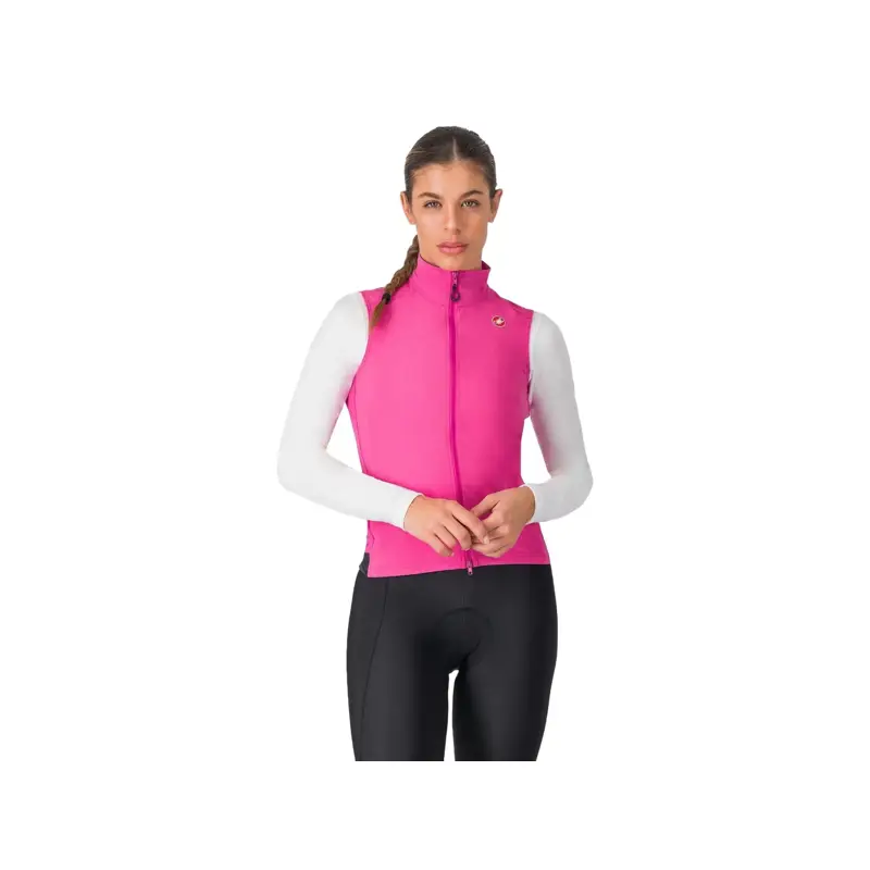 Balfes Bikes Castelli Espresso Women's Vest in Violet Pink/Dark Grey | Free postage over £30, £10 off first order, price match & 0% finance.