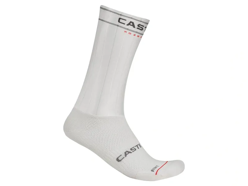Castelli Fast Feet 4 Sock in White