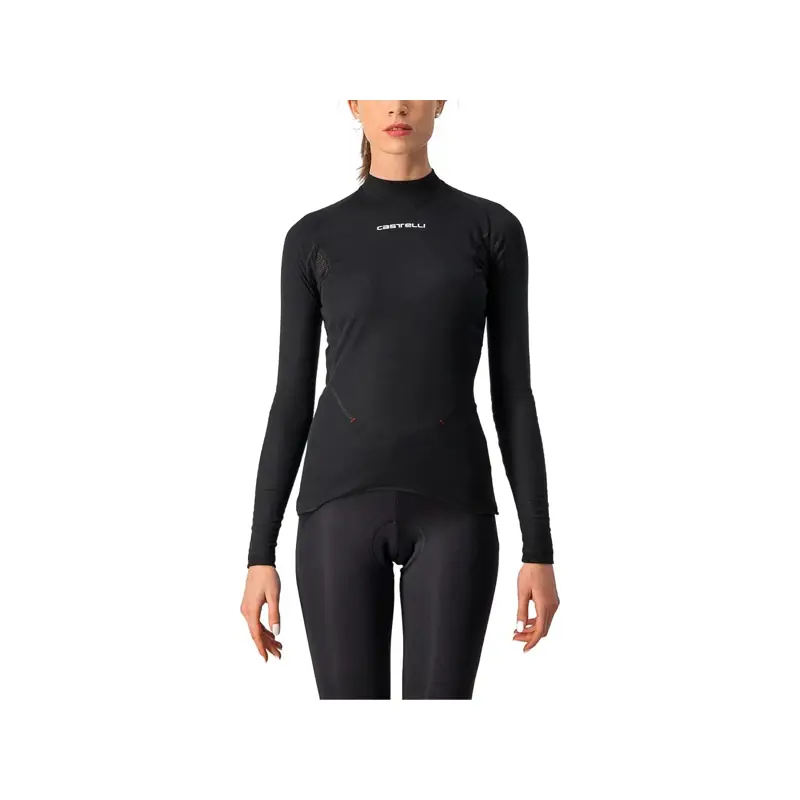 Balfes Bikes Castelli Flanders 2 Warm Women's Long Sleeve Base Layer in Black | Free postage over £30, £10 off first order, price match & 0% finance.
