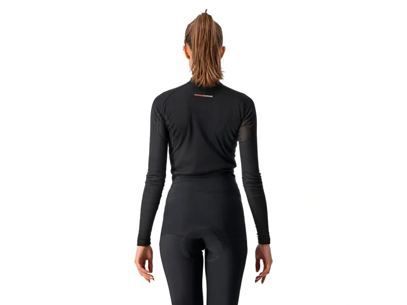 Castelli Flanders 2 Warm Women's Long Sleeve Base Layer in Black-1