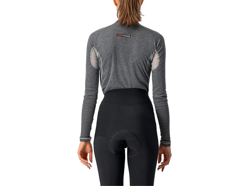 Castelli Flanders 2 Warm Women's Long Sleeve Base Layer in Grey-1